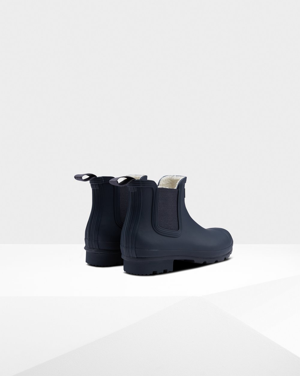 Mens Chelsea Boots - Hunter Original Insulated (76HQYODGL) - Navy